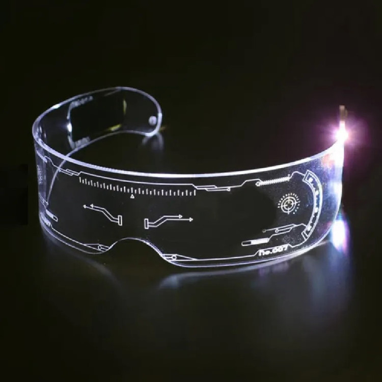 عینک مهمانی LED فول فریم اکریلیک کد 007LN18