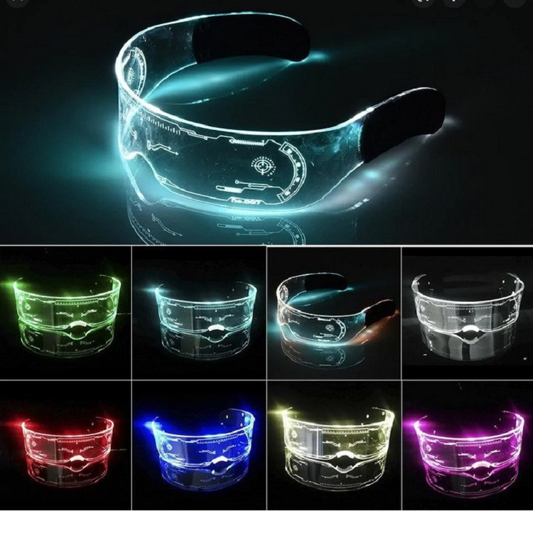 عینک مهمانی LED فول فریم اکریلیک کد 007LN18