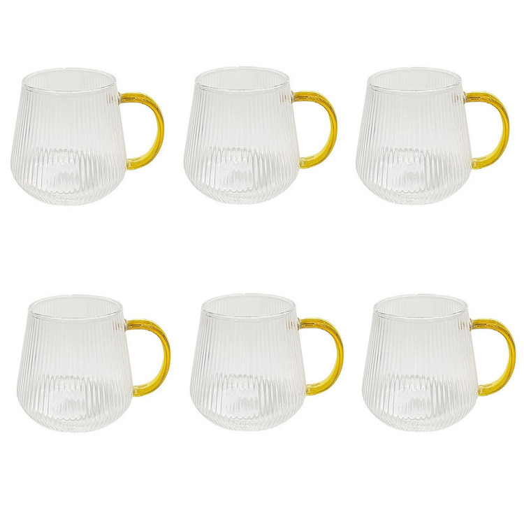 لیوان طرح شیار دار کد 1369n 102 بسته شش عددی