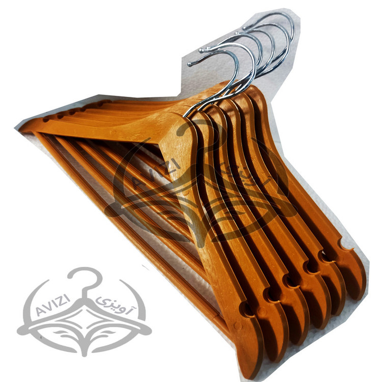 چوب لباسی مدل چوب افرا کد 43 بسته 12 عددی