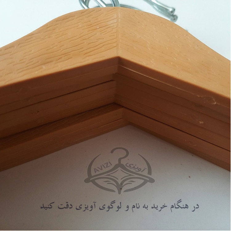 چوب لباسی مدل چوب افرا کد 43 بسته 12 عددی