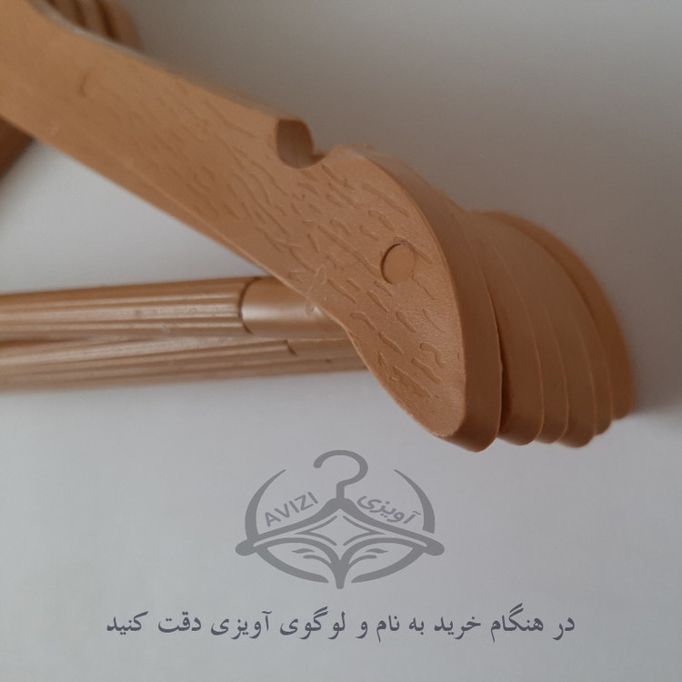 چوب لباسی مدل چوب افرا کد 43 بسته 12 عددی