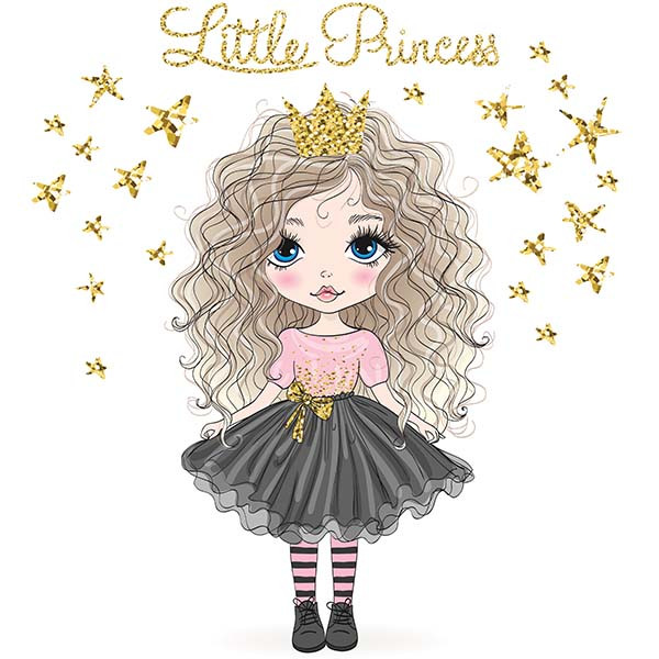 استیکر دیواری راتیانا مدل LITTLE PRINCESS