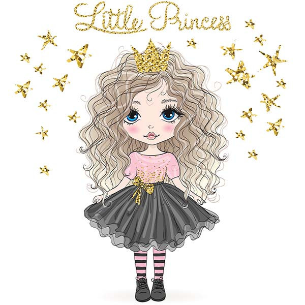 استیکر دیواری راتیانا مدل LITTLE PRINCESS