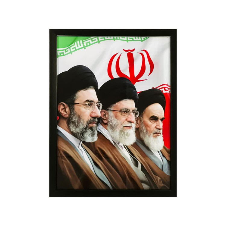 قاب عکس مدل رهبری معظم انقلاب مدل blk01 قاب مشکی