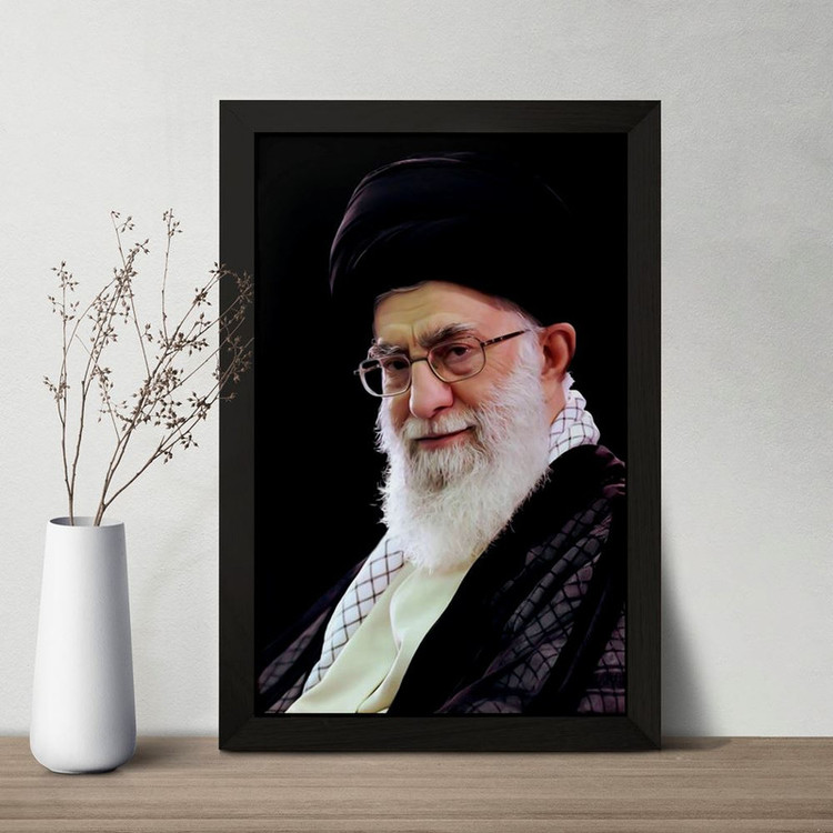 تابلو خندالو مدل تصویر رهبر کد 2561