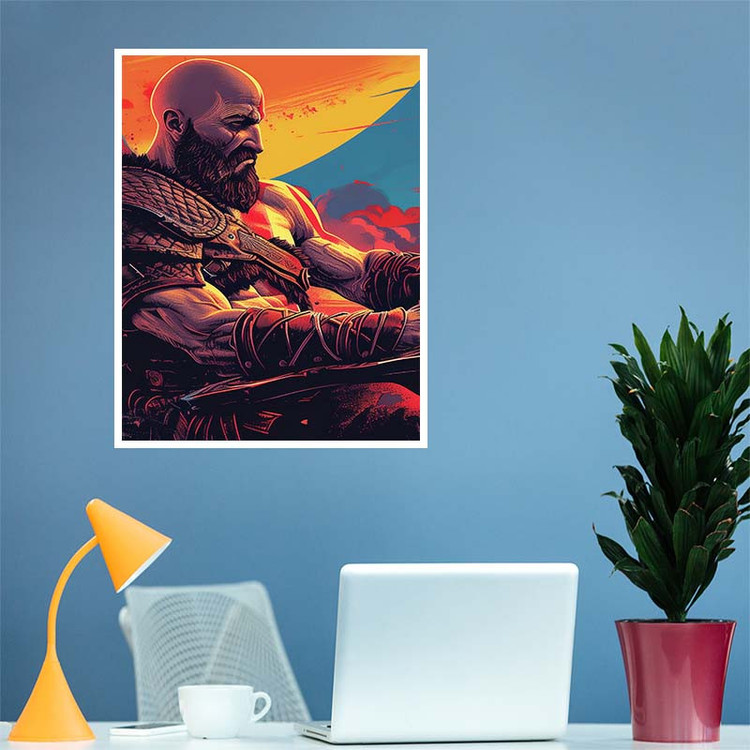 پوستر کارنیکا طرح گاد اف وار God of War کد 89308 مجموعه 8 عددی