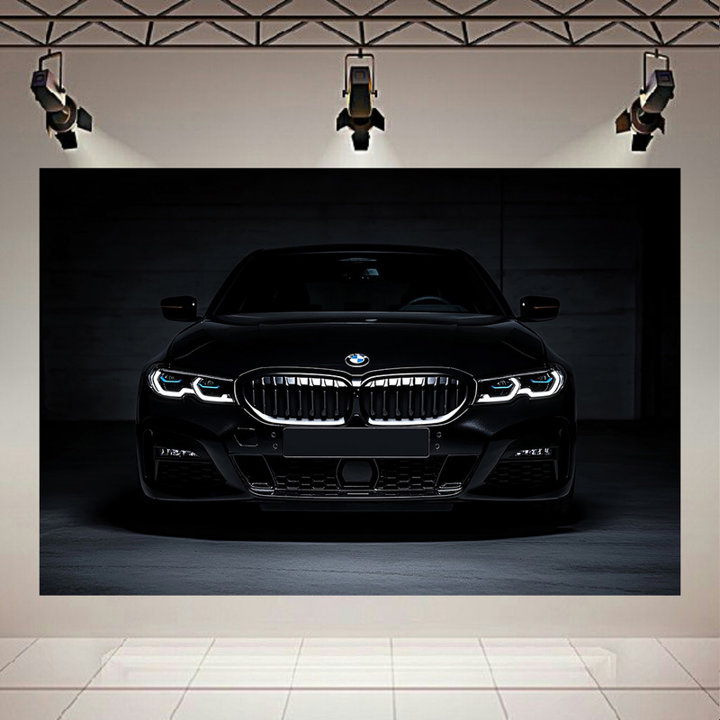 پوستر دیواری طرح BMW مدل براق کد PD130887