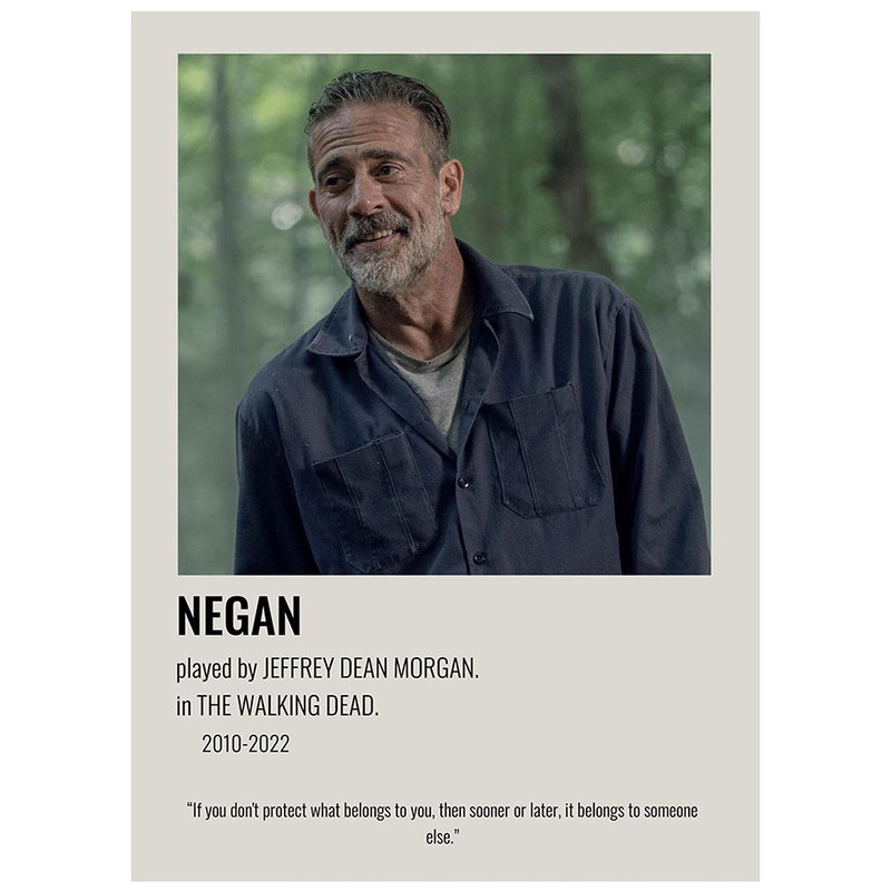 پوستر مدل سریال Walking Dead طرح نیگان کد 1418