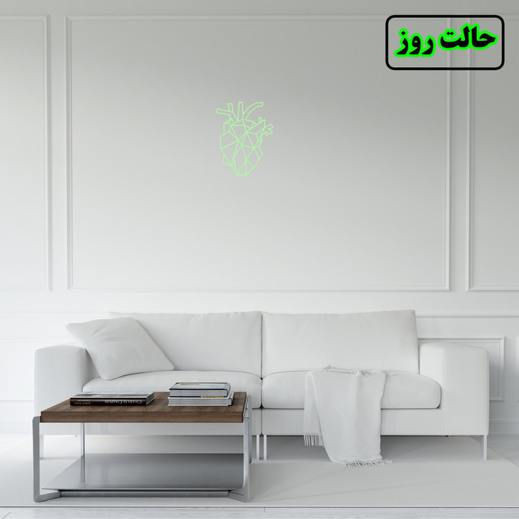 استیکر مدل دیواری شبنما طرح مغز