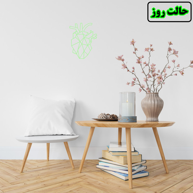 استیکر مدل دیواری شبنما طرح مغز