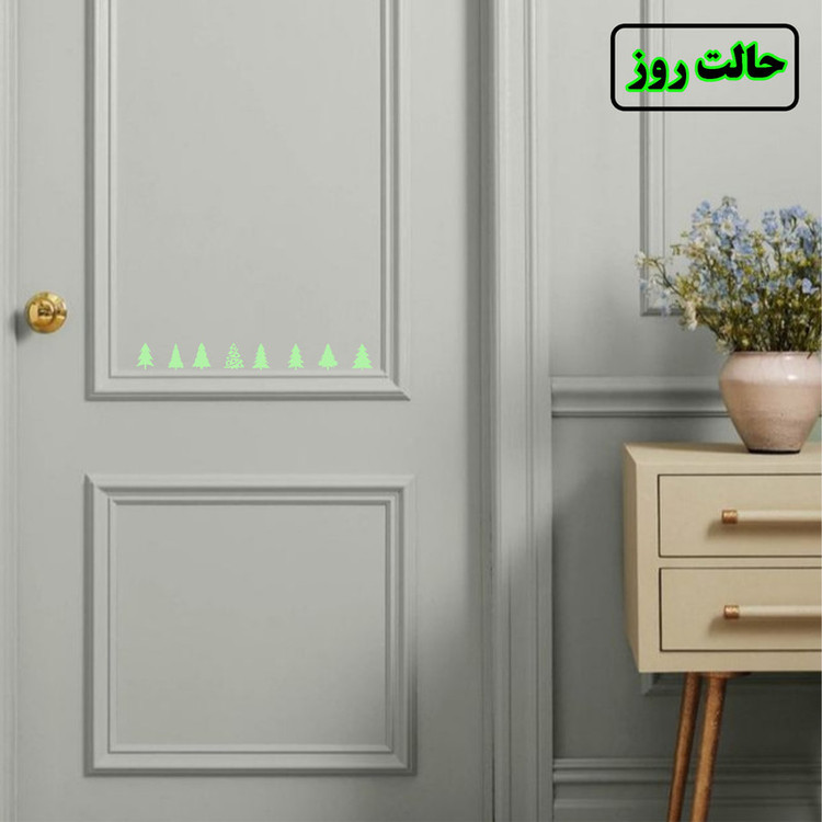 استیکر کلید و پریز مدل شبنما طرح درخت بسته نه عددی