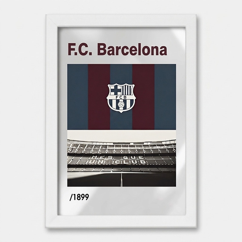 تابلو خندالو طرح بارسلونا (Barcelona) کد F13870