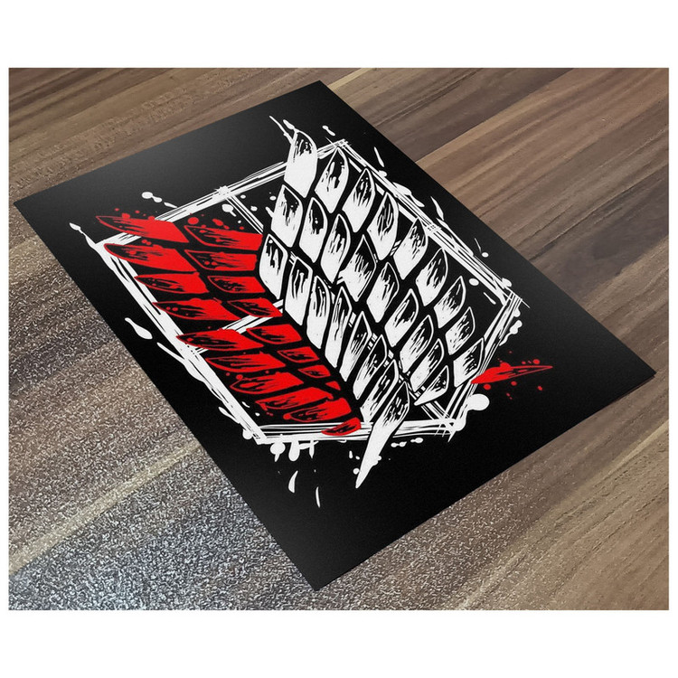 پوستر گوفی مدل پرچم انیمه اتک آن تایتان طرح AOT Attack on Titan Flag Anime کد SCOUTS01