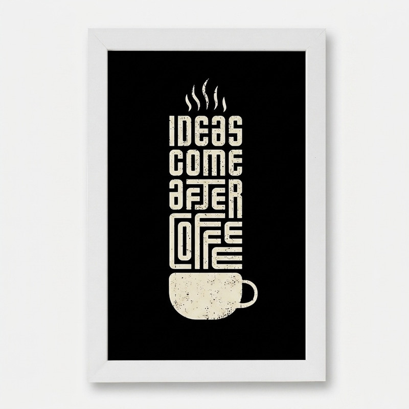 تابلو خندالو مدل قهوه (Coffee) کد F4085