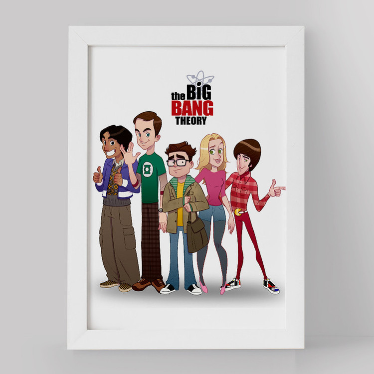 تابلو خندالو مدل سریال تئوری بیگ بنگ The Big Bang Theory کد 13301