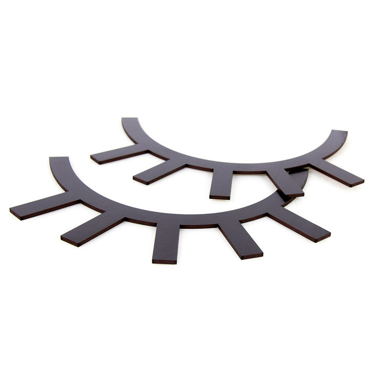 استیکر مدل چوبی طرح پلک کد 4055 مجموعه 2 عددی
