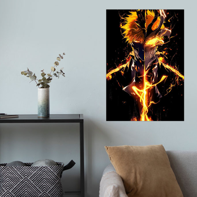 پوستر گوفی مدل ایچیگو کوراساکی انیمه بیلیچ طرح Ichigo Kurosaki Bleach Anime کد LGHT44