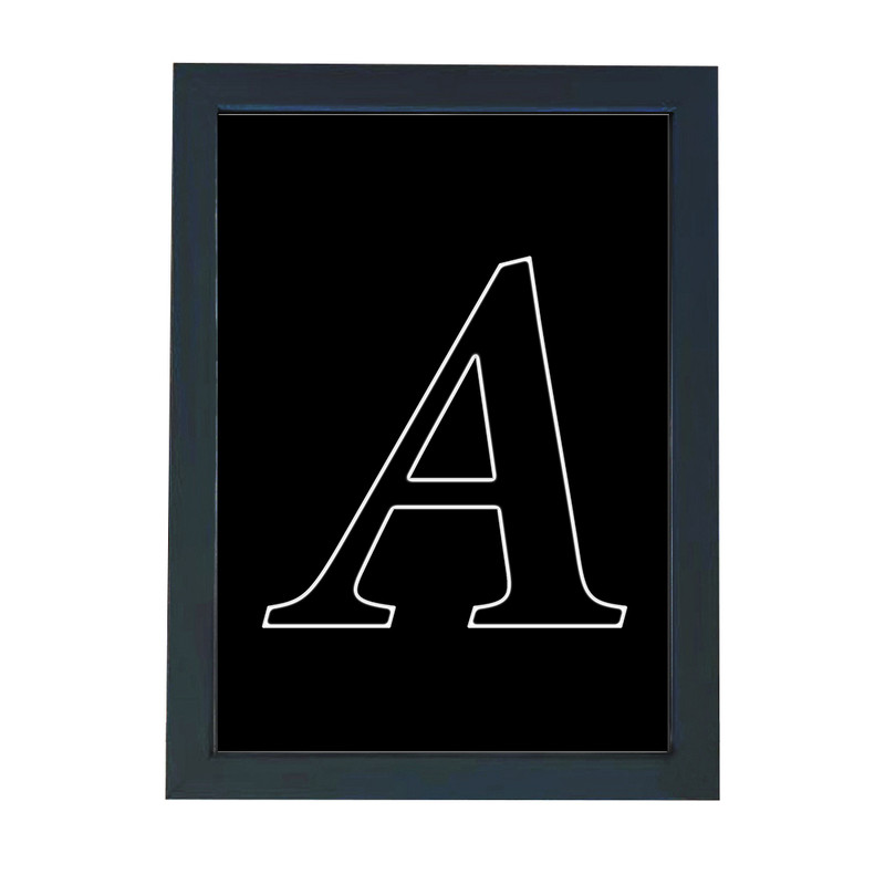 تابلو گالری چهره پرداز رخ مدل حرف A طرح عاشقانه کد Alphabet_10001