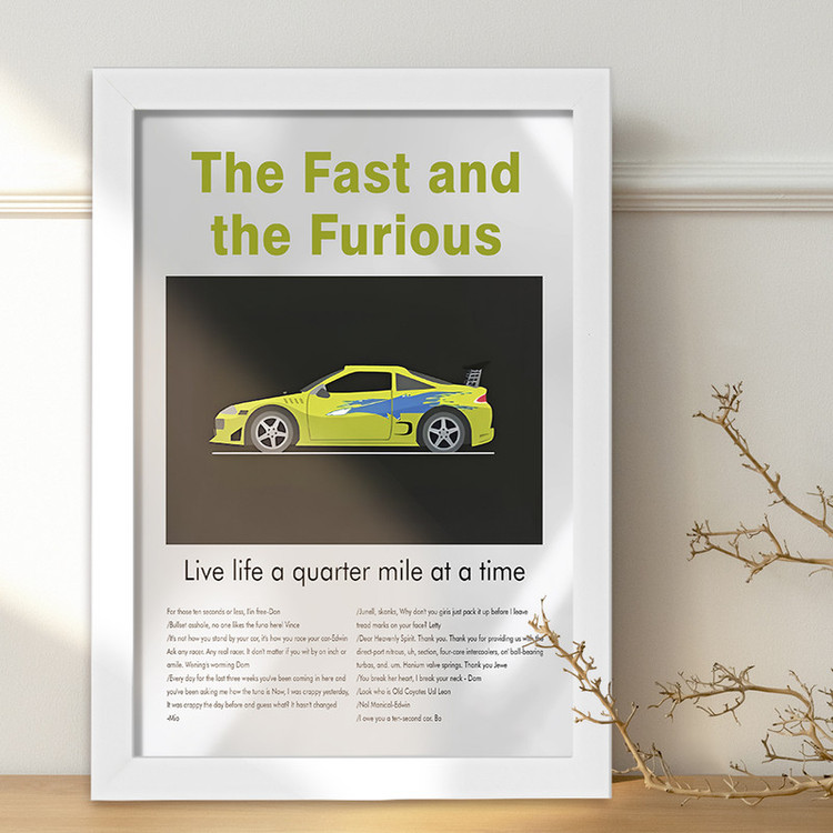 تابلو خندالو طرح سریع و خشن (Fast & Furious) کد F13824