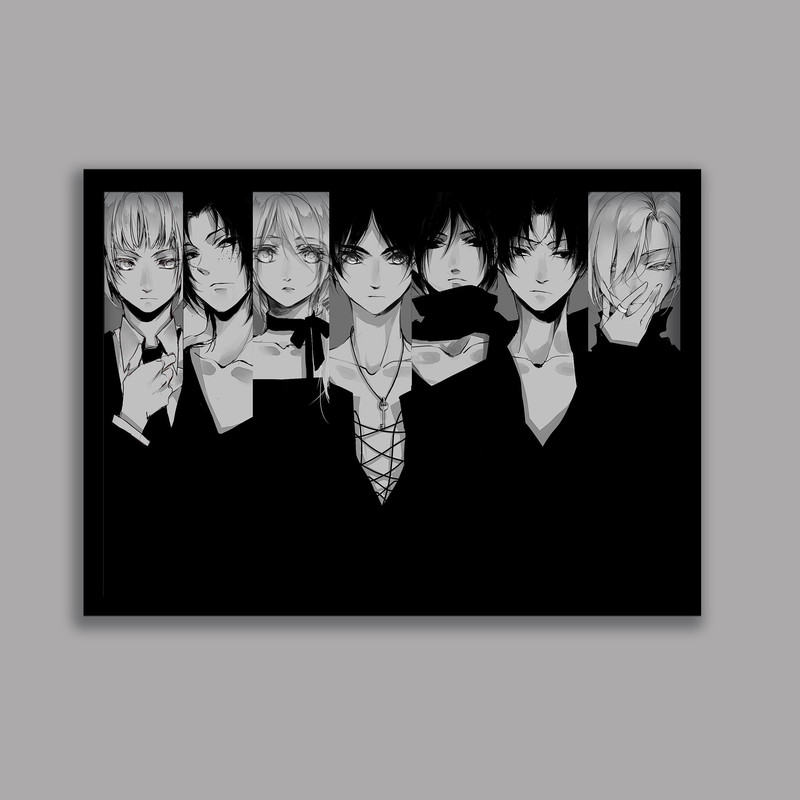 تابلو مدل انیمه اتک آن تایتان Attack on Titan کد LA-G10410-2