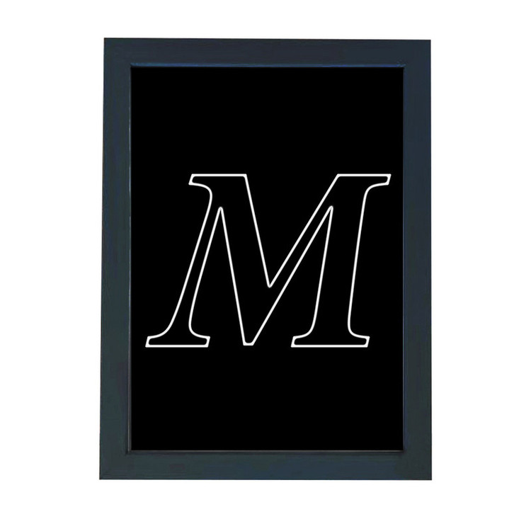 تابلو گالری چهره پرداز رخ مدل حرف M طرح عاشقانه دکوری کد Alphabet_10003
