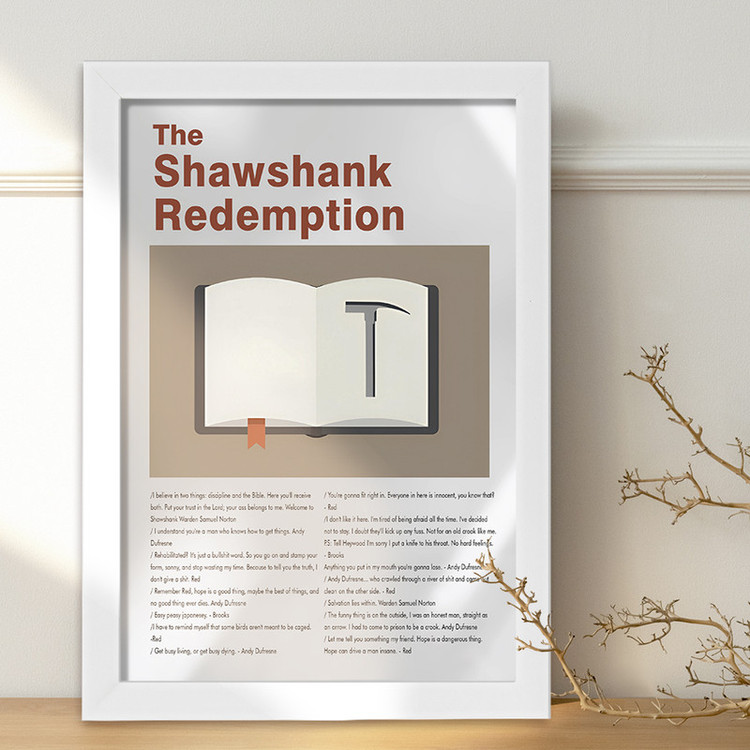 تابلو خندالو طرح رستگاری در شاوشنک (The Shawshank Redemption) کد F13827