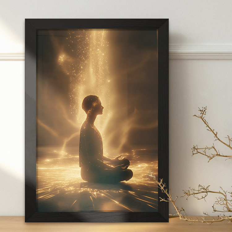 تابلو خندالو مدل مدیتیشن (Meditation) کد F8891