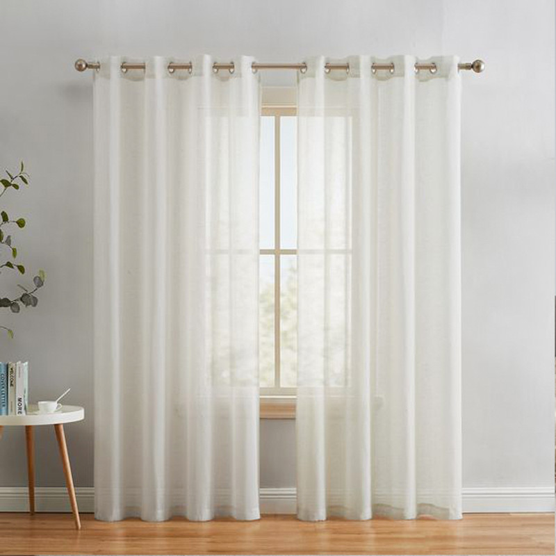 پرده مدل پانچ حریر ساده مات سایز 150x280 سانتی متر
