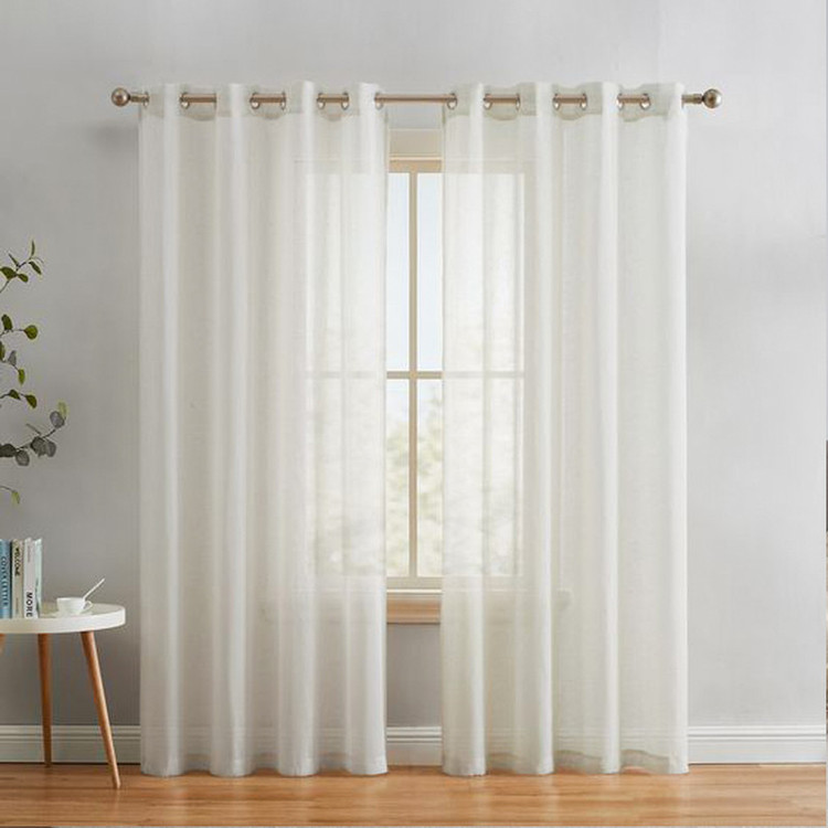 پرده مدل پانچ حریر ساده مات سایز 150x280 سانتی متر
