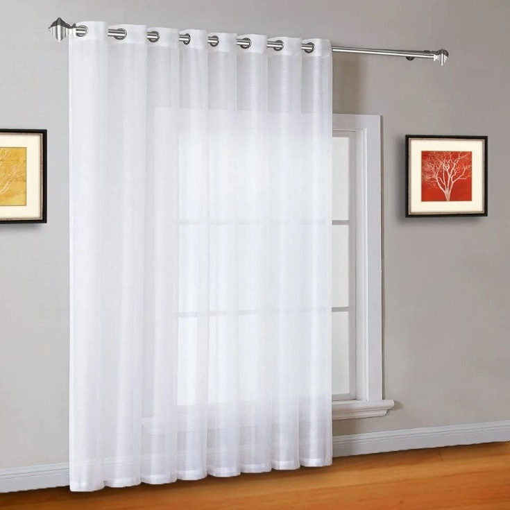 پرده نوین پرده خورشید مدل حریر ساده NY12 سایز 280x140 سانتی‌متر