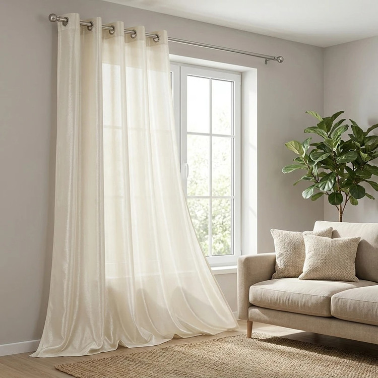 پرده پانچ مدل حریر شاین اتوبانی سایز 280 × 150 سانتیمتر