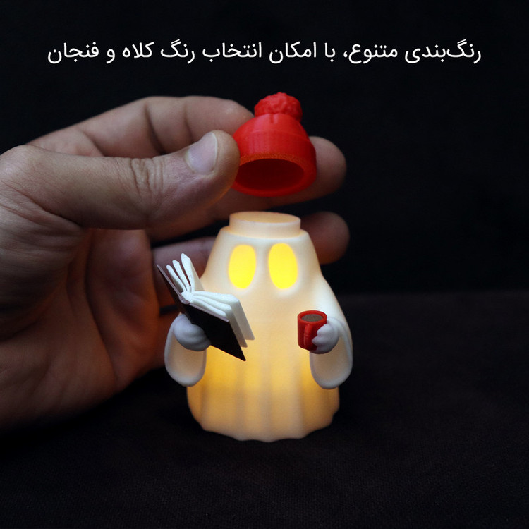 دکوری مدل روح کتابخانه طرح LED