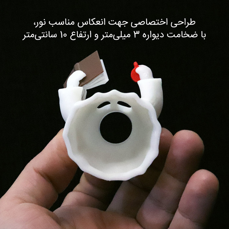دکوری مدل روح کتابخانه طرح LED