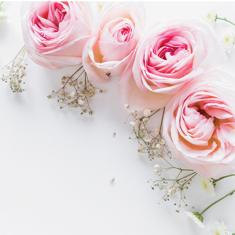 استیکر کاشی طرح pink flower بسته 10 عددی
