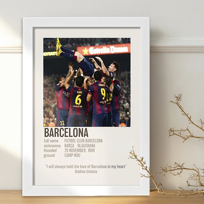 تابلو خندالو طرح بارسلونا (Barcelona) کد F13467