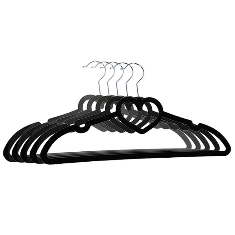 چوب لباسی مدل آویزی قلبی کد 038 بسته 10 عددی