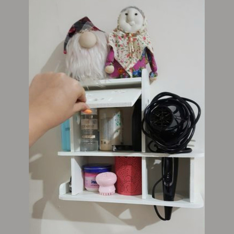 شلف دیواری خونه خاص مدل جاسشوار طرح خطی