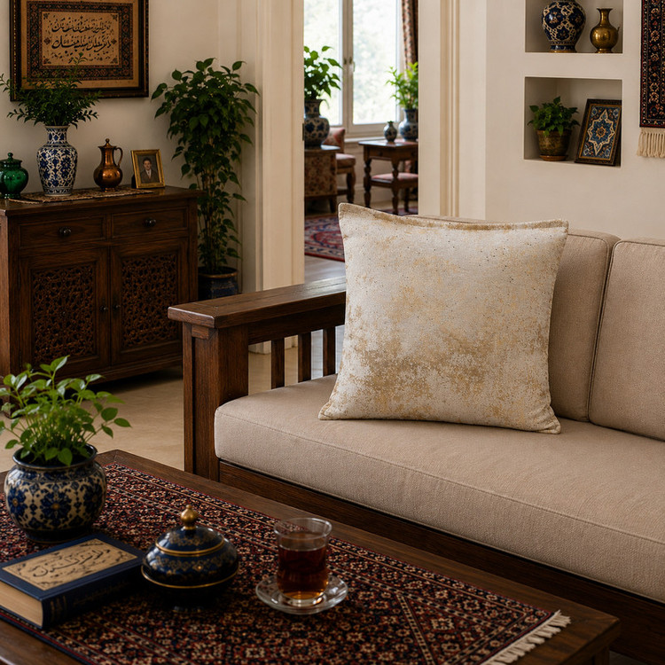 کاور کوسن مدل لوکس کد 001 سایز 42*42 سانتی متر