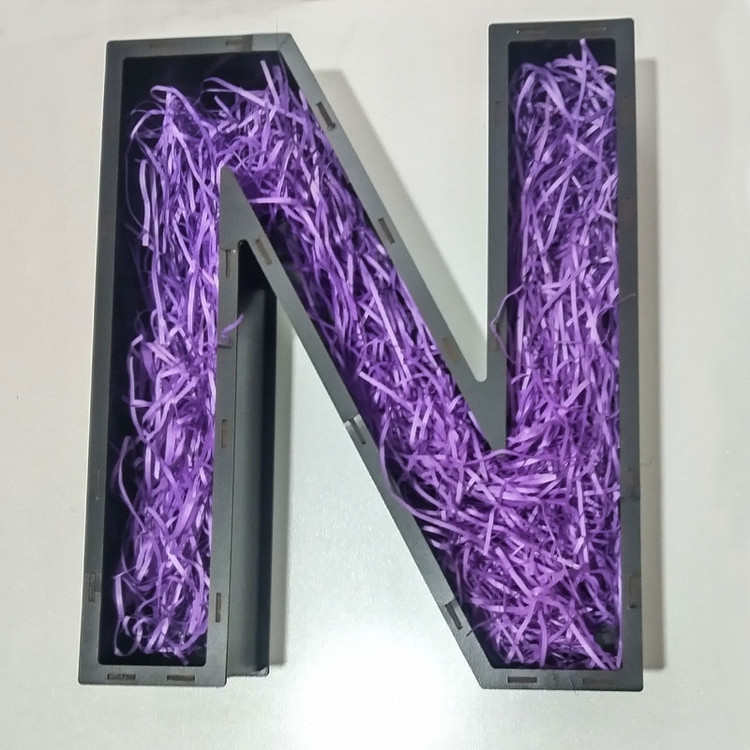 جعبه هدیه مدل حروف انگلیسی حرف N کد B14