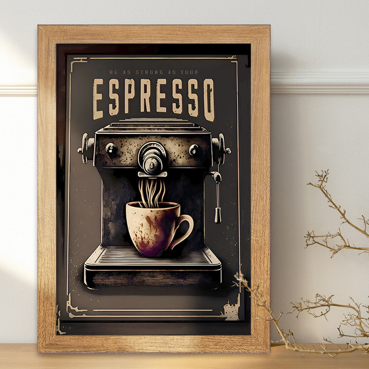 تابلو خندالو مدل قهوه (Coffee) کد F10398
