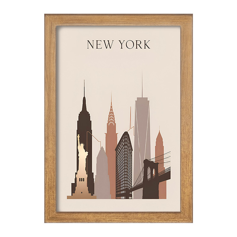 تابلو خندالو مدل نیویورک (New York) کد F10356