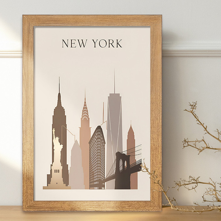 تابلو خندالو مدل نیویورک (New York) کد F10356