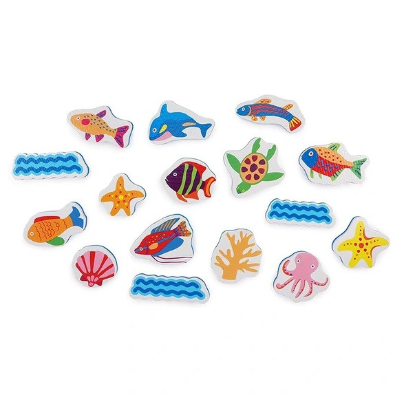 استیکر کاشی تولو مدل Sea Life بسته 16 عددی