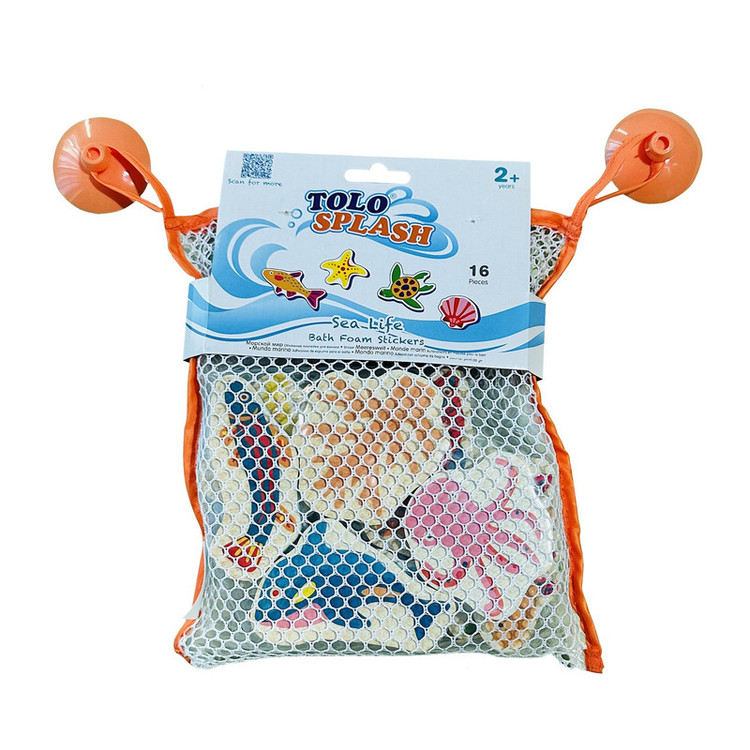 استیکر کاشی تولو مدل Sea Life بسته 16 عددی
