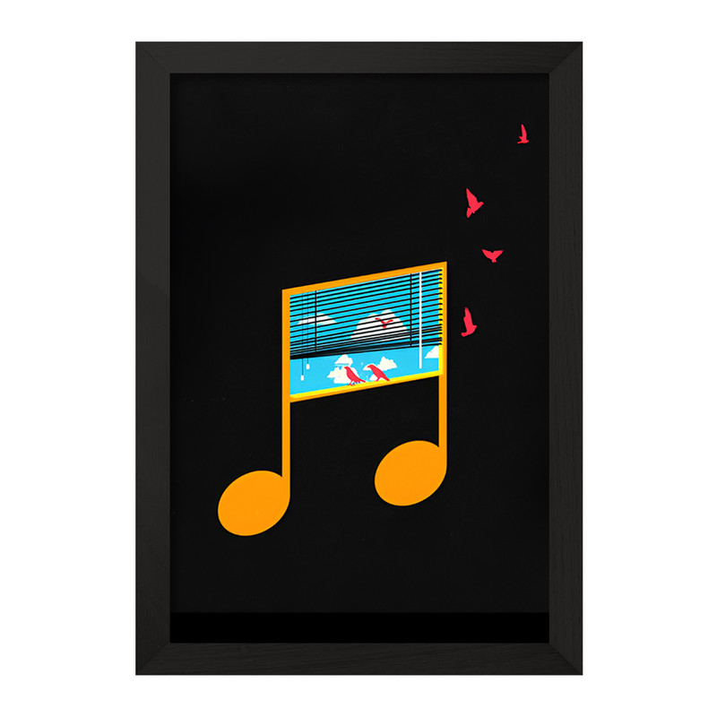 تابلو خندالو مدل نت موسیقی کد F8910