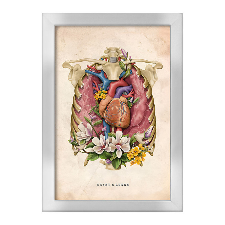 تابلو خندالو طرح قلب و ریه ها (Heart And Lungs) کد F13966
