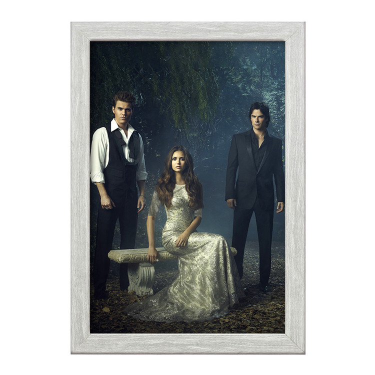 تابلو خندالو طرح استفان و الینا و دیمون خاطرات یک خون آشام The Vampire Diaries کد 20266