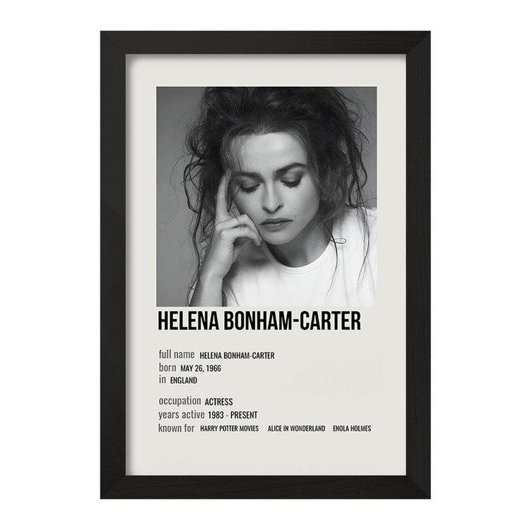 تابلو خندالو طرح هلنا بونهام کارتر (Helena Bonham Carter) کد F13150