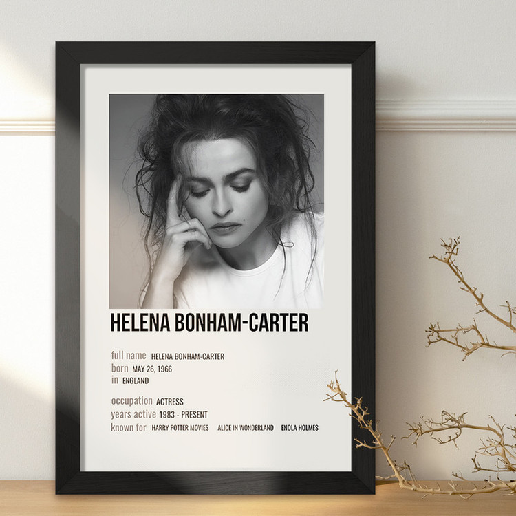 تابلو خندالو طرح هلنا بونهام کارتر (Helena Bonham Carter) کد F13150